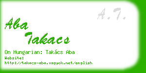 aba takacs business card