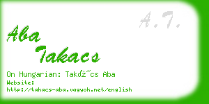 aba takacs business card